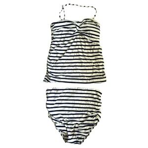 Gap Maternity Navy And White Stripes Tankini | Mixed Sizes S/M